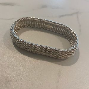 Tiffany and co silver somerset mesh bracelet